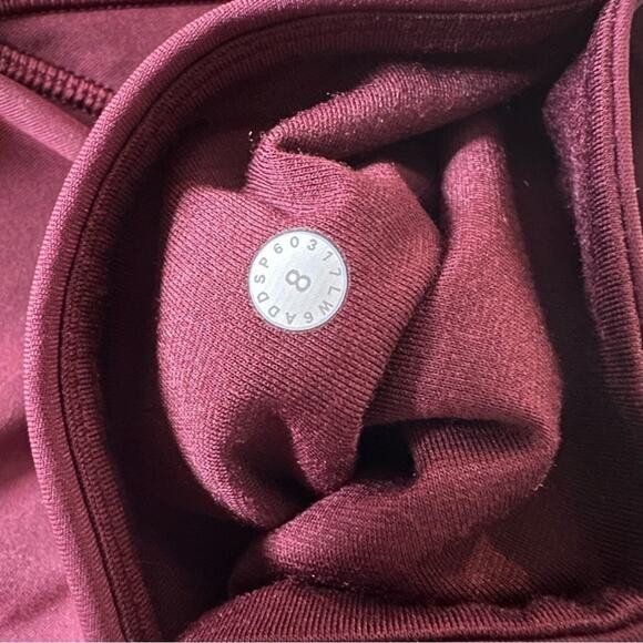 Lululemon Train Times Crop (17") Cherry Red - Picture 11 of 11